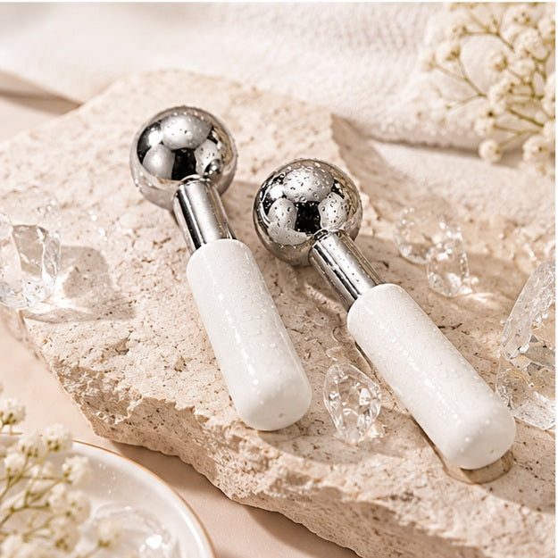 Globes Cryo Glow Opaline — mise en scène fraîcheur